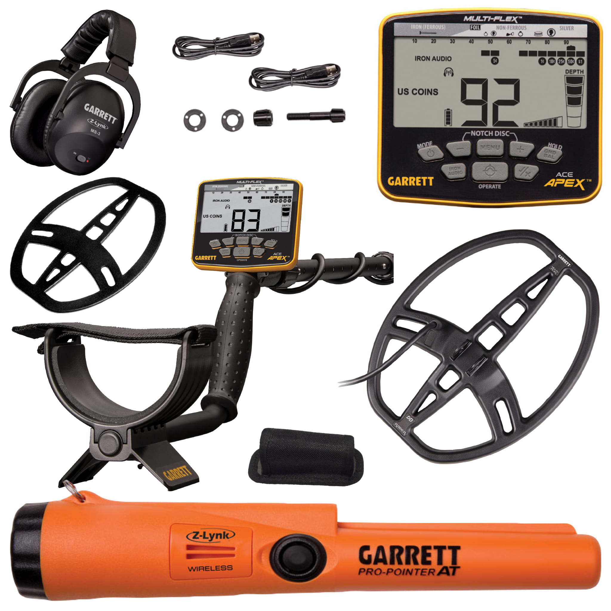 Wykrywacz metali Garrett APEX + słuchawki MS3 - Sklep internetowy Viking